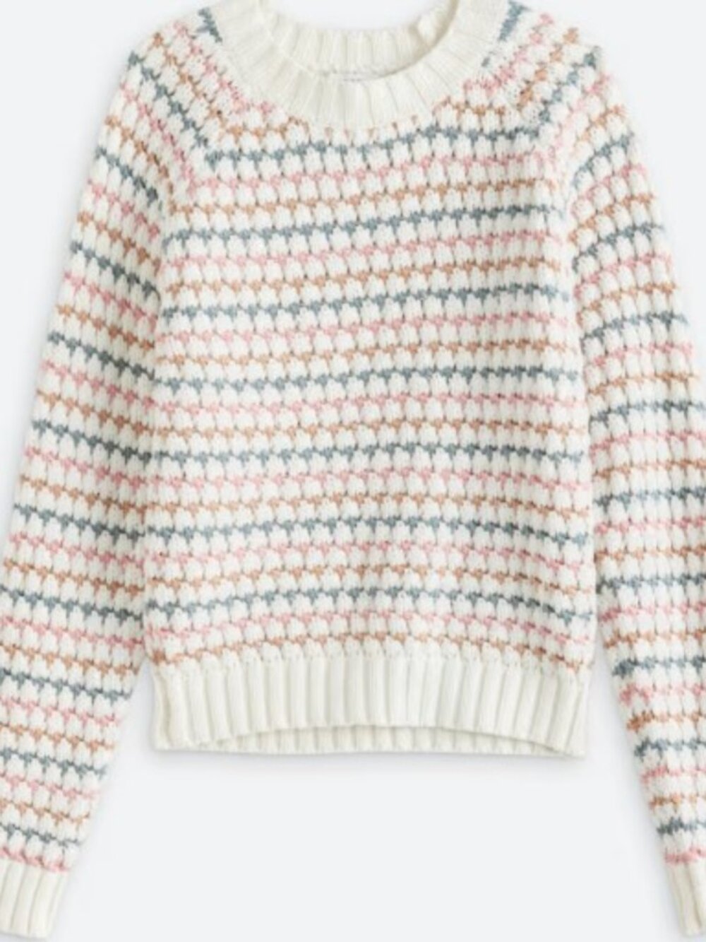 Lush Lou Stripe Sweater XL - Off white multicolor